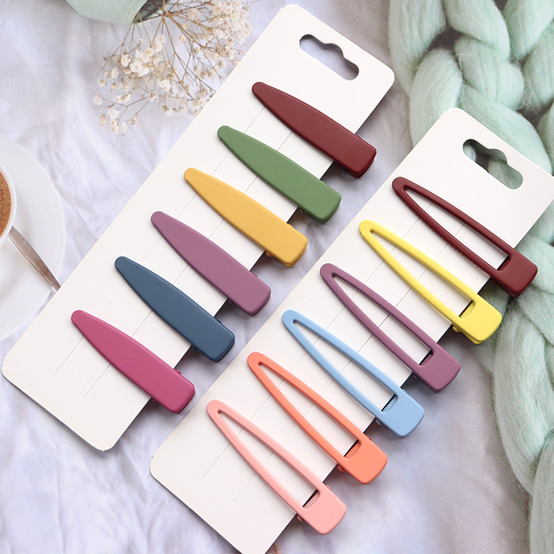 Women'S Gender Fashion Solid Color Metal Plating Hair Clip 1 Set
