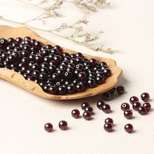 纯天然正品酒红石榴石散珠批发手链单圈三圈四圈diy半成品女人石