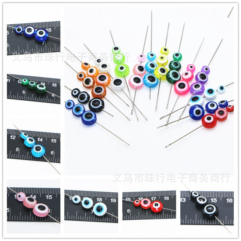 Perlas de ojos planos de resina 6-10MM, accesorios DIY al por mayor