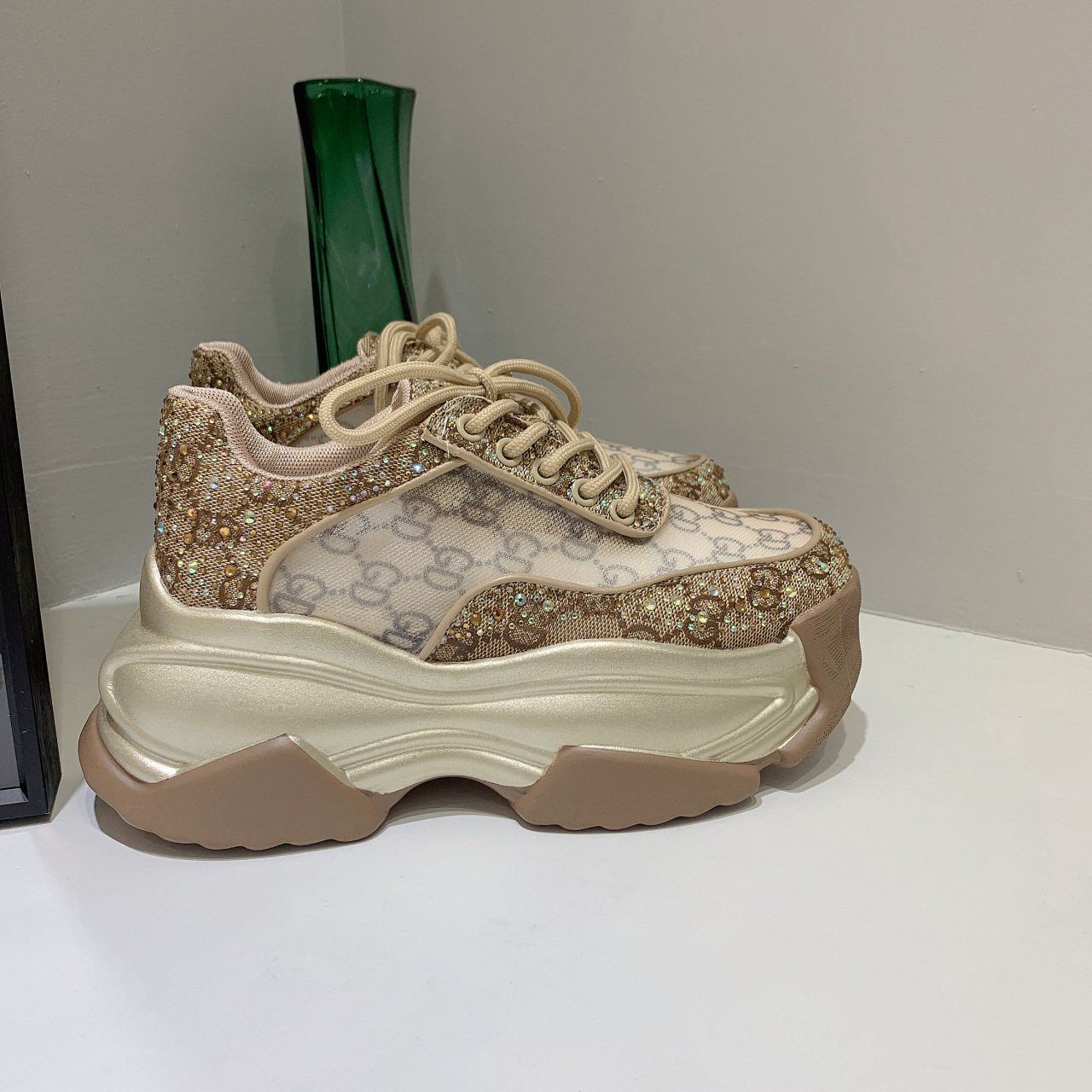 Hong Kong Style Korean Style Fried Street Dad Shoes, Thick Soles, Raised little children's shoes, 2023 spring new European sports trendy shoes_voghion.com