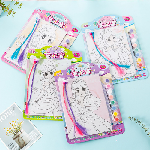 Wholesale Ugly Duckling DIY Hand-painted Girl Painting, Makeup, Drawing Book, Coloring Lipstick Children's Cosmetics Painting Toy