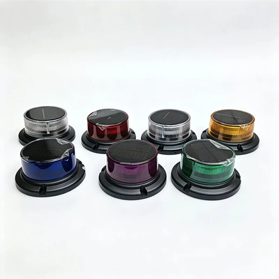 Other lights | warning lights, magnetic suction warning lights - solar-warning-light-usb-rechargeable-model-red-shell