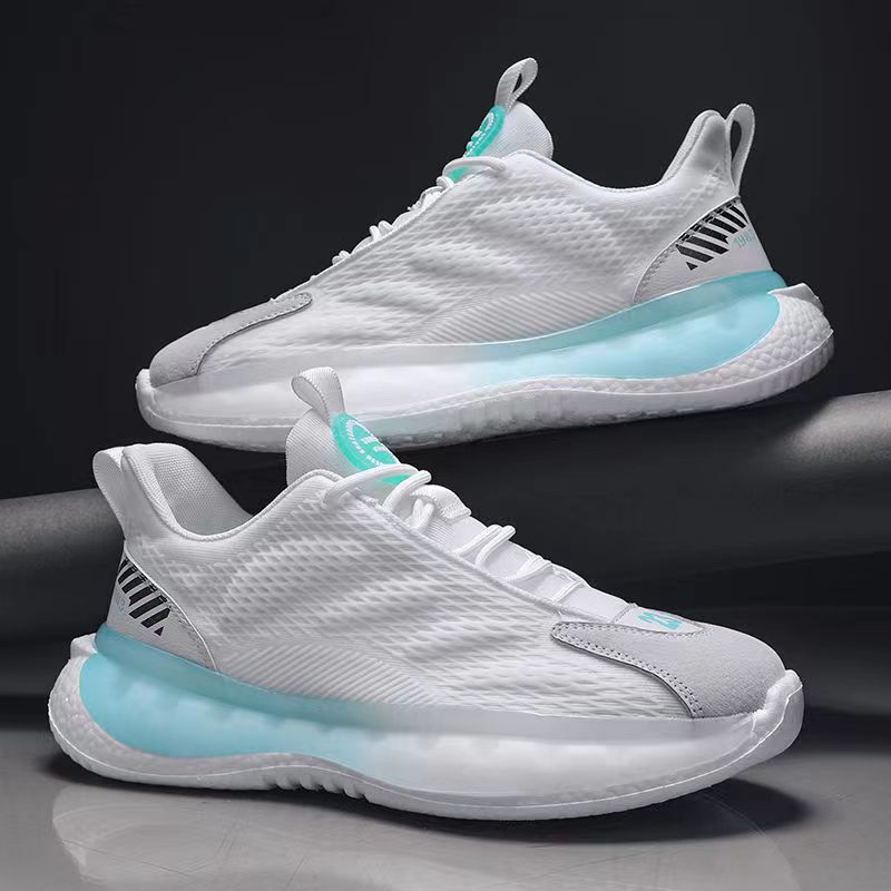 2024 Summer Men's Shoes All-match Casual Coconut Shoes Breathable Mesh Sports Trendy Shoes Men's Running Basketball Shoes