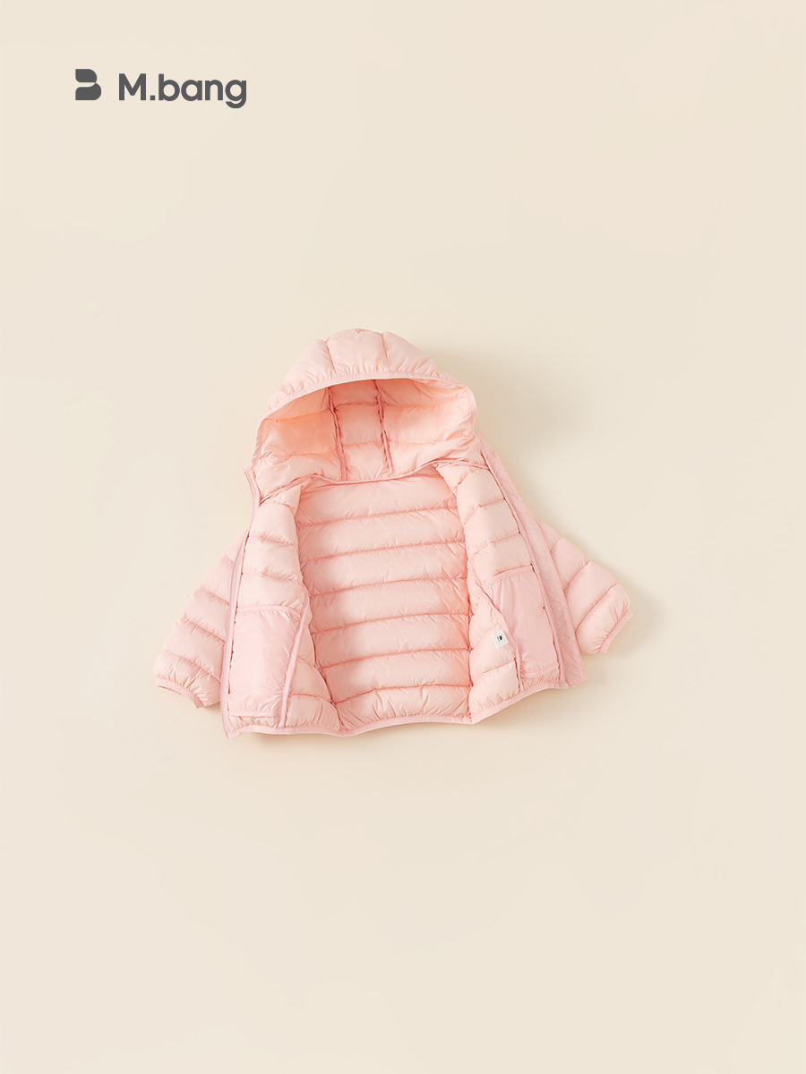 Babycity niños ropa de invierno niños y niñas abajo chaqueta color sólido pato blanco abajo ligero abajo chaqueta DY83108