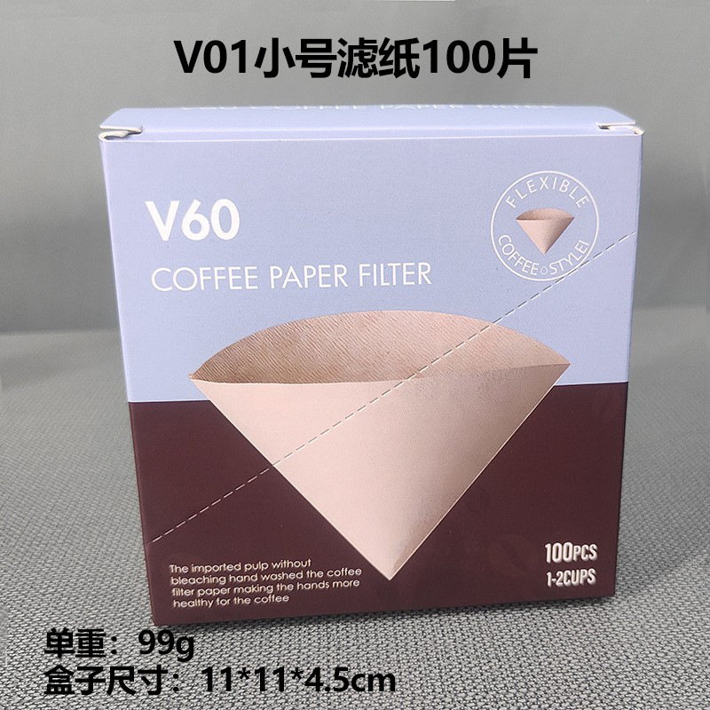 V60 手淹れコーヒーフィルター 40枚入 V字型ログパルプコーン型濾紙 ドリップフィルターカップ V01-4人分 V02|undefined