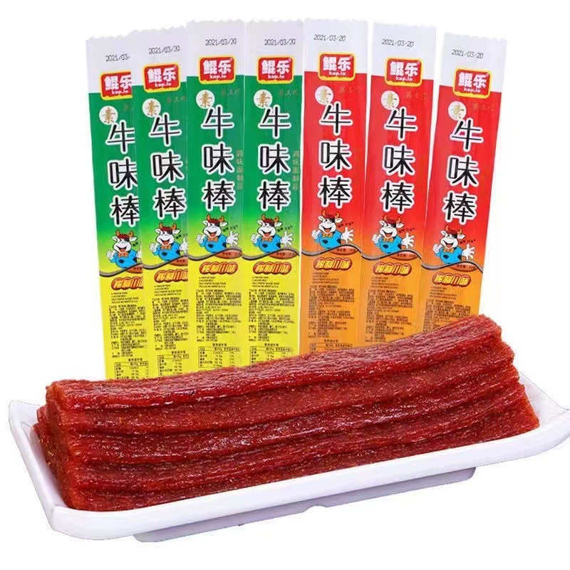Пробел Beef Flavor Spicy Strips Childhood Nostalgic Snacks Spicy Snacks Enjoy Campus Snack Wholesale Vegetarian Beef Tendon Gluten 16g