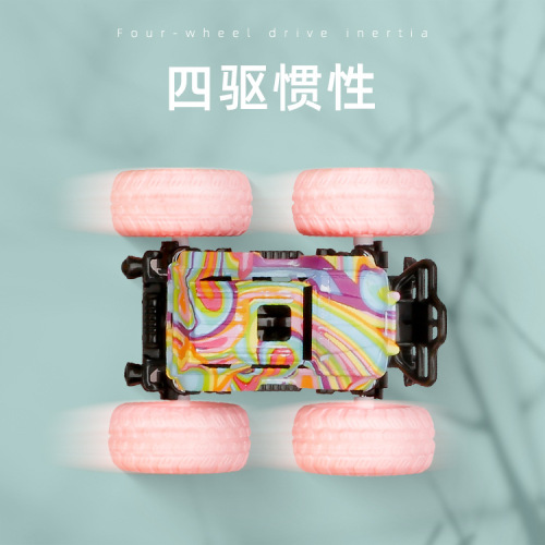 Cross-border children's boy toy car four-wheel drift off-road truck dump stunt car model hot sale at roadside stalls