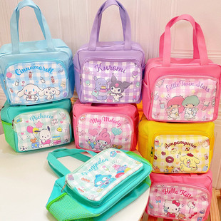 Kulomi White Dog Lunch Box Bag Cartoon Mummy Bag Merotti Large Capacity pu Handbag Milk Powder Bag New