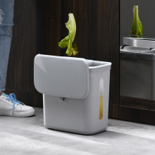 挂式厨房垃圾桶卫生间家用客厅大号茶桶厨余分类橱柜门滑盖垃圾筒