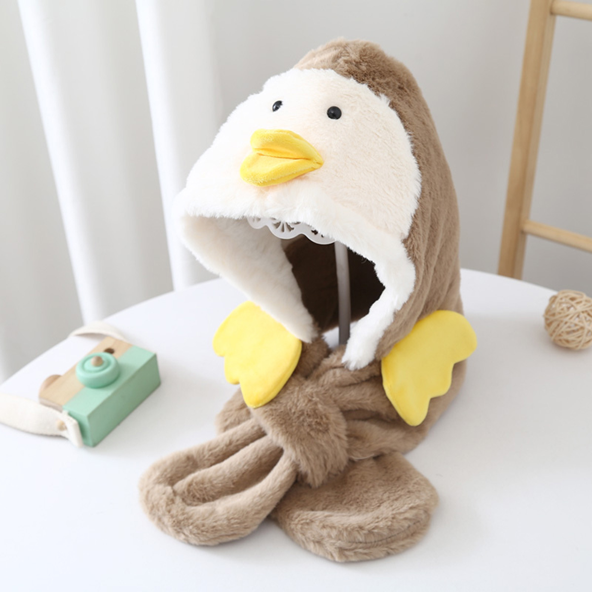 Autumn And Winter Cute Duck Plush Hat Warmth Fashion Trend Cold-proof Ear Protection Children's Hat display picture 10