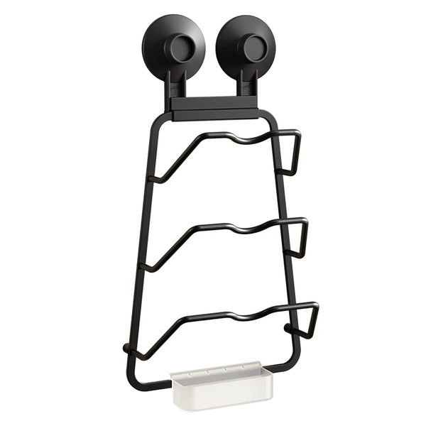 Three-layer wall-mounted pot lid rack