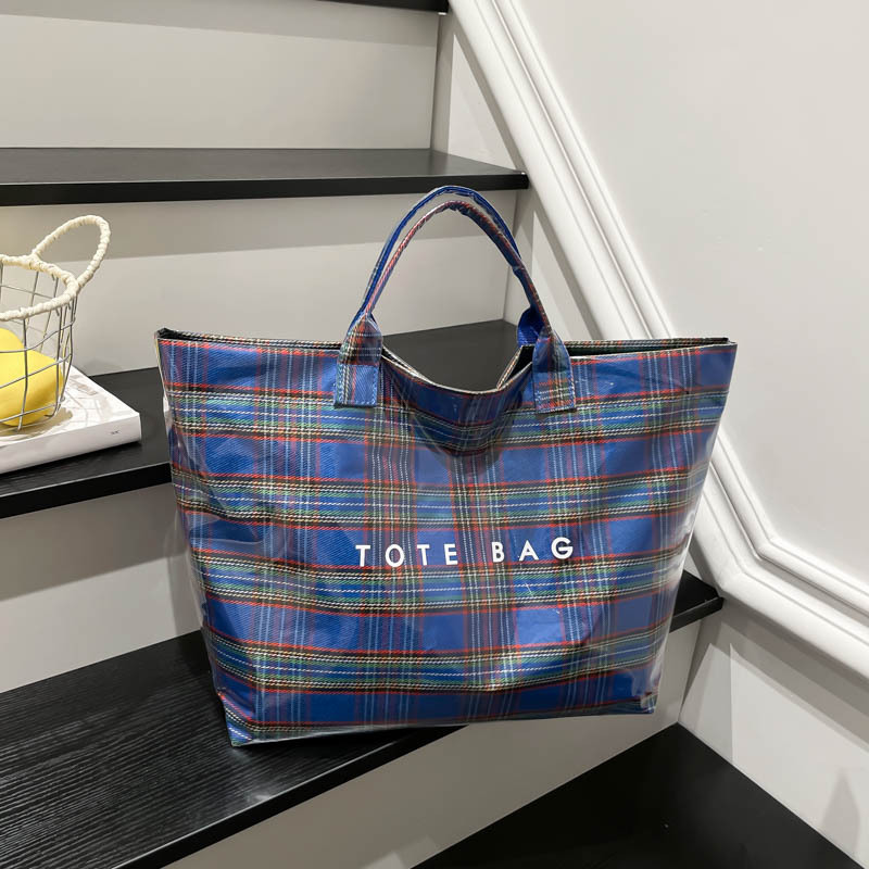 クロスボーダー起爆杜邦紙アルファベットトートバッグ2025新作透明シンプル大容量ハンドバッグレトロ女性カバン