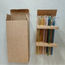 厂家供应彩色圆球过滤玻璃吸管 创意高硼硅玻璃耐热果汁牛奶吸管