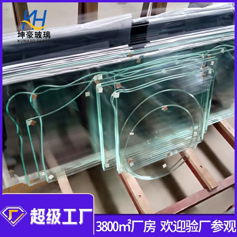 异形玻璃工厂专业生产优质（金晶 信义）家具展示柜超白钢化玻璃