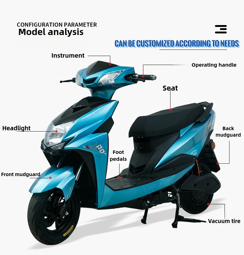 Factory Direct Sales of New Electric Bicycles, 800W High-Speed Long-Range Electric Motorcycles, Electric Scooters