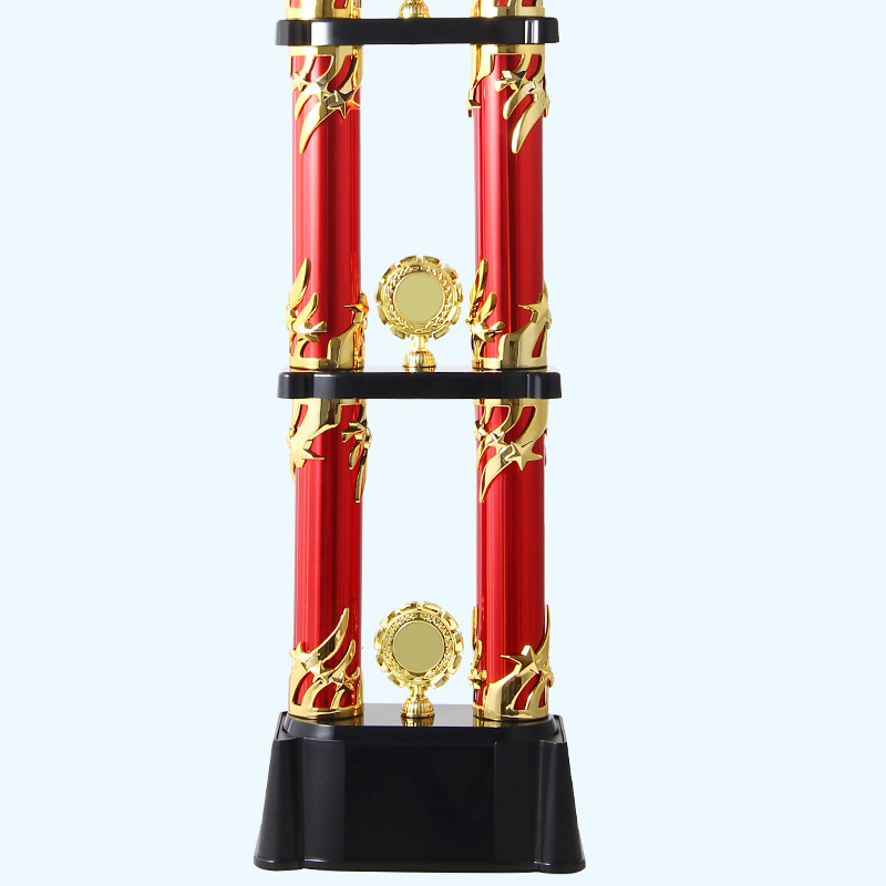 Trofeos de dos pilares personalizados, cartas de boxeo, cuentas de pelas, carreras de vehículos de equilibrio de artes marciales, carreras de gran trofeo de alta gama