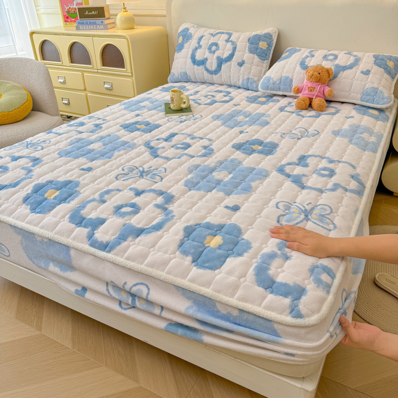 Clase A nuevo tipo de cama de algodón de leche caliente, cama de invierno más gruesa, colchón de cama de algodón caliente, cojín de algodón más cama de algodón