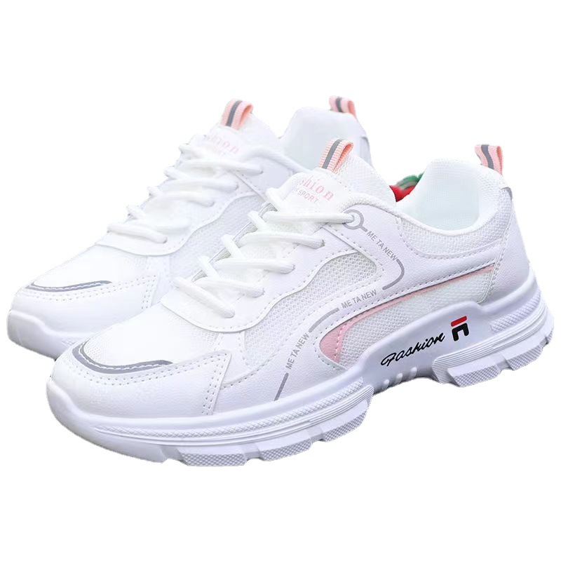 Dad Sneakers For Women 2025 Spring Summer New Korean Style Versatile Casual Sports Ins Student Running Mesh Shoes_vogvips.com