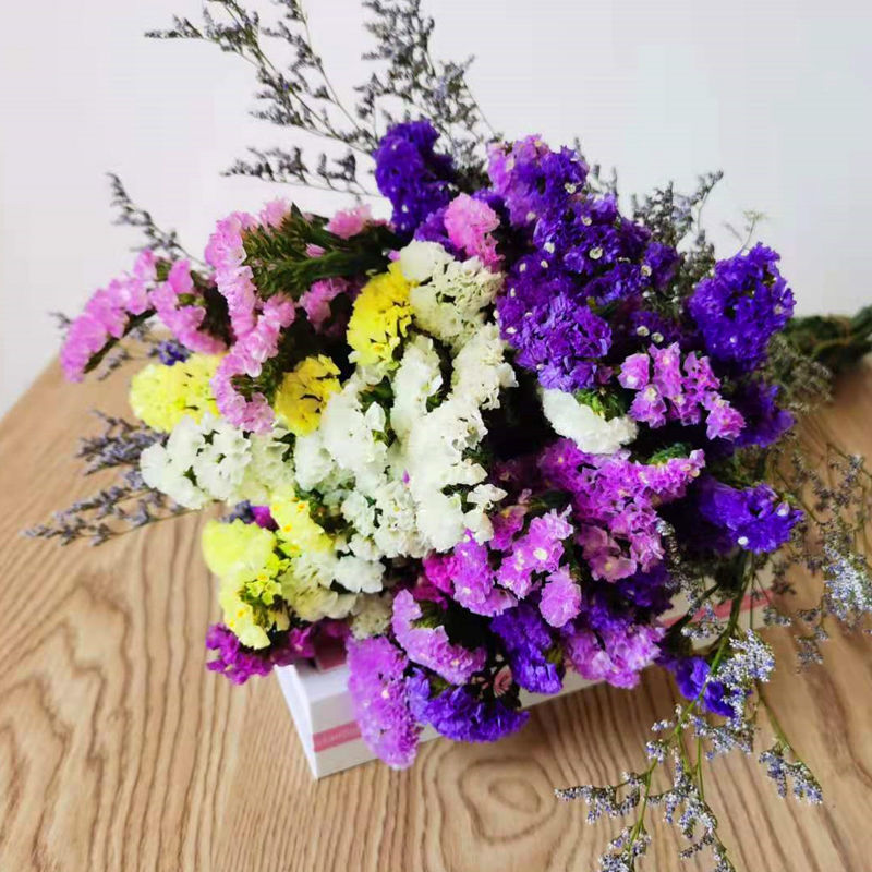 [핫세일] 가지 30개, 6색 + 풀 - 둥근배꽃바구니 제외