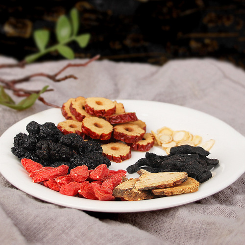 Qiaoyuntang Ginseng Five Treasures Tea 250g/box 10 sachets of kidney tea, ginseng, red dates, wolfberry, mulberry, polygonatum and eight treasures