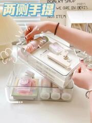 Transparent Acrylic Storage Box Drawer-Style Desk Stationery and Cosmetic Clear Plastic Box Dormitory Household Storage Rack