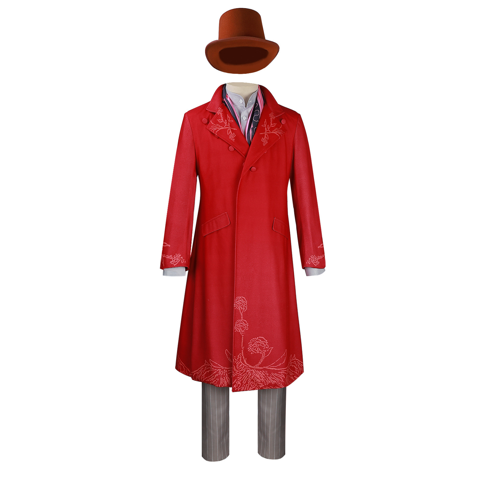 查理和巧克力工廠旺卡cos服 威利·旺卡電影角色扮演cosplay服裝