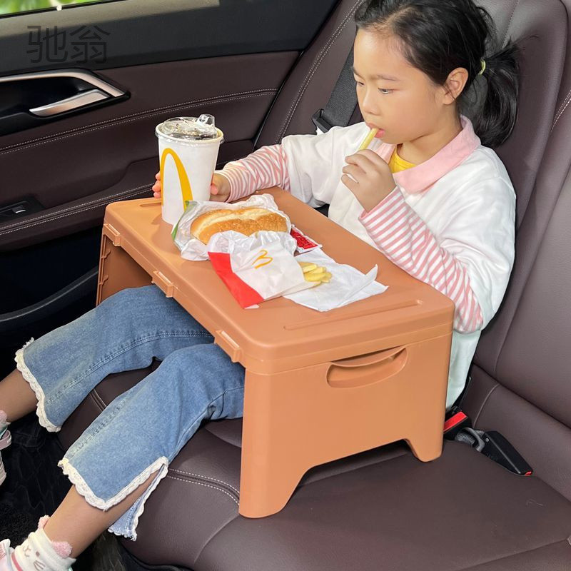 M1V 자동차 작은 테이블 휴대용 자동차 접이식 식사 테이블 자동차 식사 및 학습 사무실 유틸리티 차량 전기