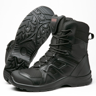 Customized High-Top Tactical Boots, Safety Anti-Smash and Anti-Puncture Labor Protection Shoes, Side Zipper Fashion Hunter Shoes, Custom Processing