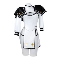 狄罪神官cos服神官服修女服贴身高开叉连体衣cosplay服装男女全套