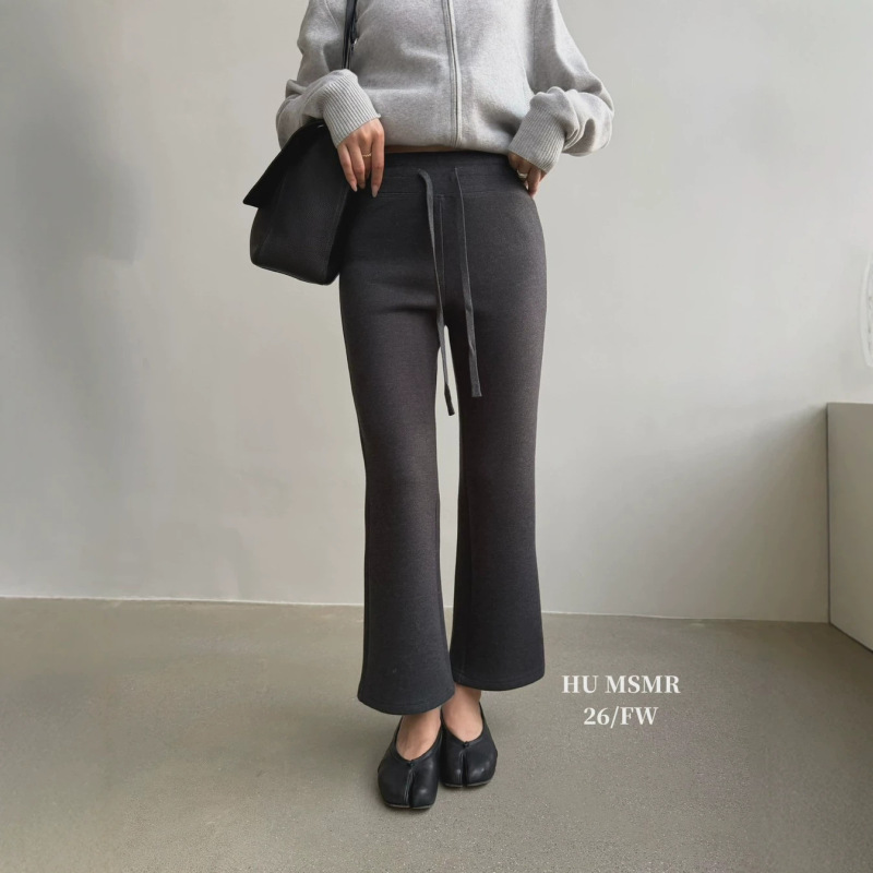 Guangzhou Thirteen Rows HUMSMR2026 Autumn New Collection: Comfortable, Slim-Fit, Drawstring Casual Pants C6602 Guangzhou Thirteen Rows HUMSMR2026 Autumn New Collection: Comfortable, Slim-Fit, Drawstring Casual Pants C6602