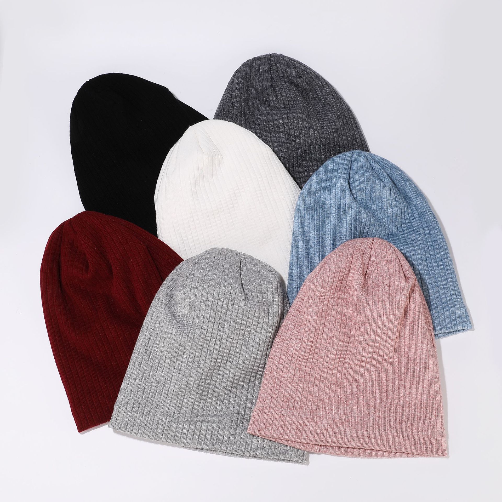 Herbst und Winter Neue Nische Vielseitige Kopfbedeckung Strickmütze Männer und Frauen Fleece Anti-chaotisch Haar Pullover Hut Explosion_voghion.com