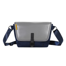 2023年新款RPET再生PU防水斜挎包纯色涤纶牛津布小方包平板电脑包