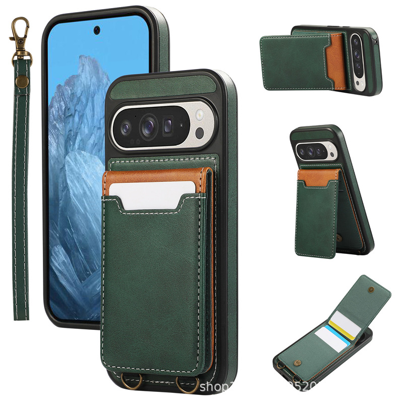 For Google 9 Pro XL Card Phone Case Pixel 8 Pro Top-Down Card Case Phone Leather Case Protection