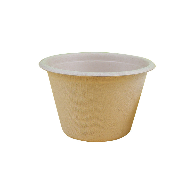 En stock biodegradable oz taza desechable 2oz4oz taza de degustación salsa oz taza de comida para llevar al por mayor