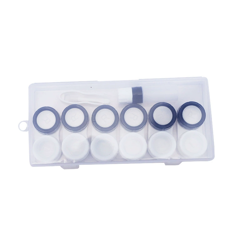 Transparent invisible glasses, handheld double storage box, simple and elegant design