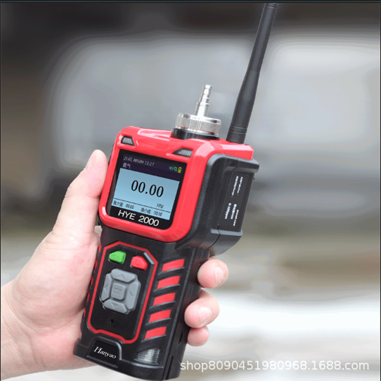 氧气检测仪气体报警器气体检测仪泵吸式便携氧气浓度分析仪