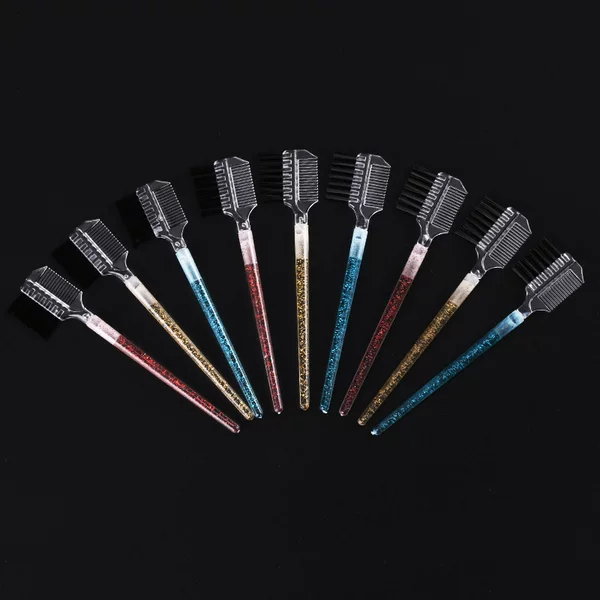 Double-ended Eyebrow Comb, Eyebrow Brush, Eyebrow and Eyelash Dual-purpose Long-bar Comb, Compact, Practical, Easy to Carry Eyelash Comb, Eyebrow Makeup Tool
