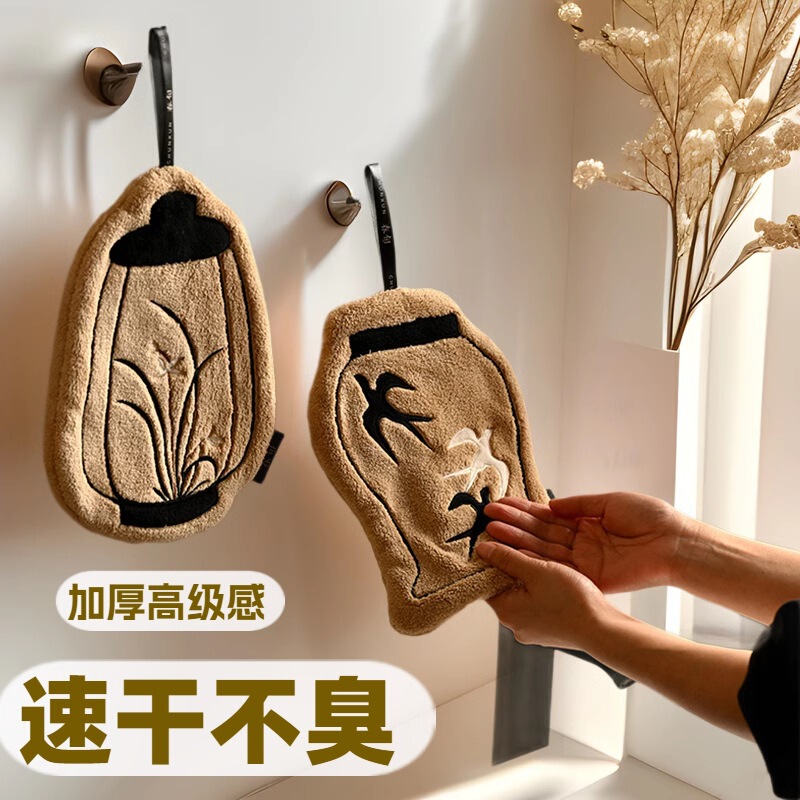 新品厚手タオル掛け式超吸水厚手トイレ速乾性コーラルフリース臭くないキッチン拭き手|undefined