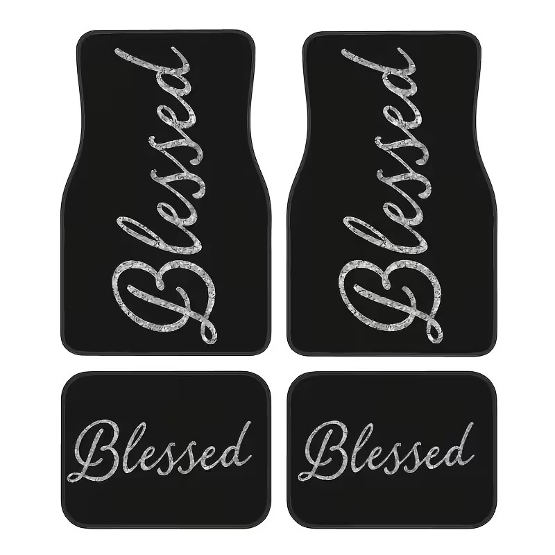 Cross-Border Dropshipping of Crystal Velvet Dirt-Resistant and Easy-Care Floor Mats, Four-Piece Set of All-Season Car Floor Mats, Available for Dropshipping