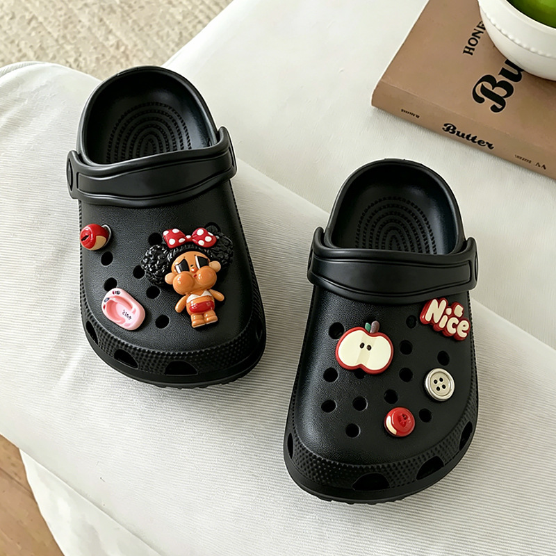 Children's Croc Shoes Girls' Summer Non-Slip Home Slippers New Comfortable Baby Sandals Boys' Outdoor Parent-Child Shoes