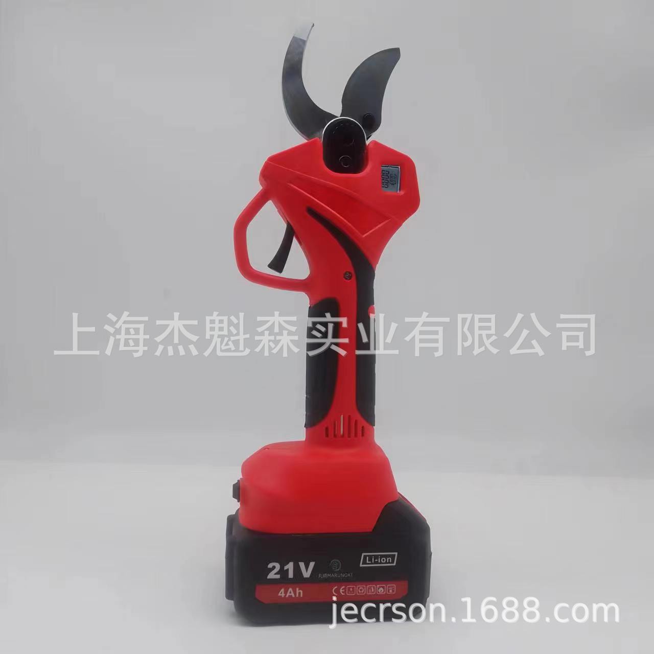 21V锂电4公分锂电修枝剪果树剪锂电剪刀果树剪刀两电一充