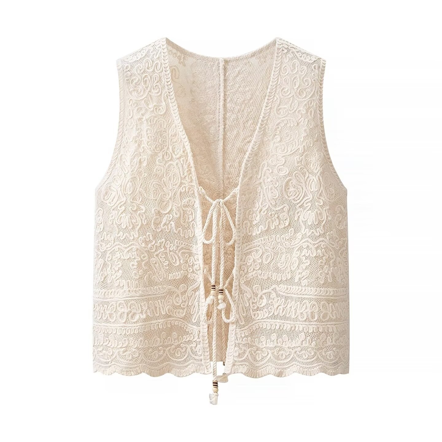 TAOP & ZA ropa de mujer verano 2026 nueva moda simple inteligente elegante chaleco de gancho