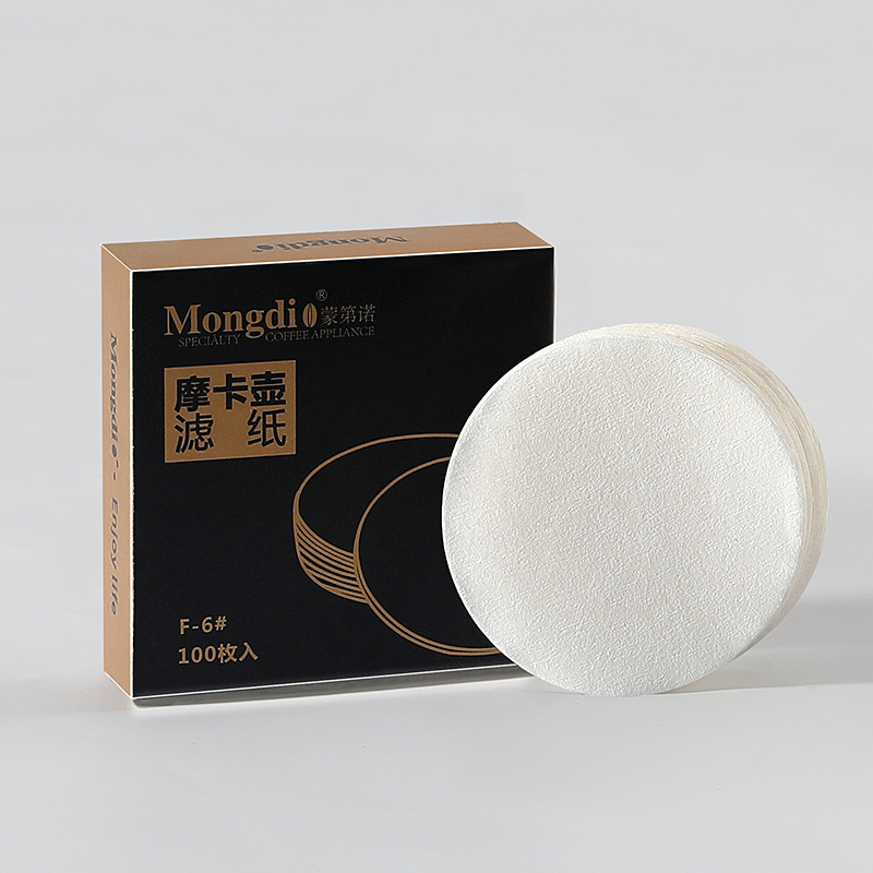 Mocha pot filter paper coffee filter paper round No. 6/No. 3 coffee pill-shaped filter paper ice drip pot laboratory filter paper