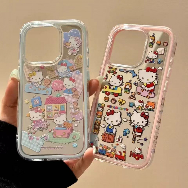 Mirror Grocery Store Watering Skateboard Cat Suitable for Iphone16Promax Apple 15 Mobile Phone Case 14 New Style 13