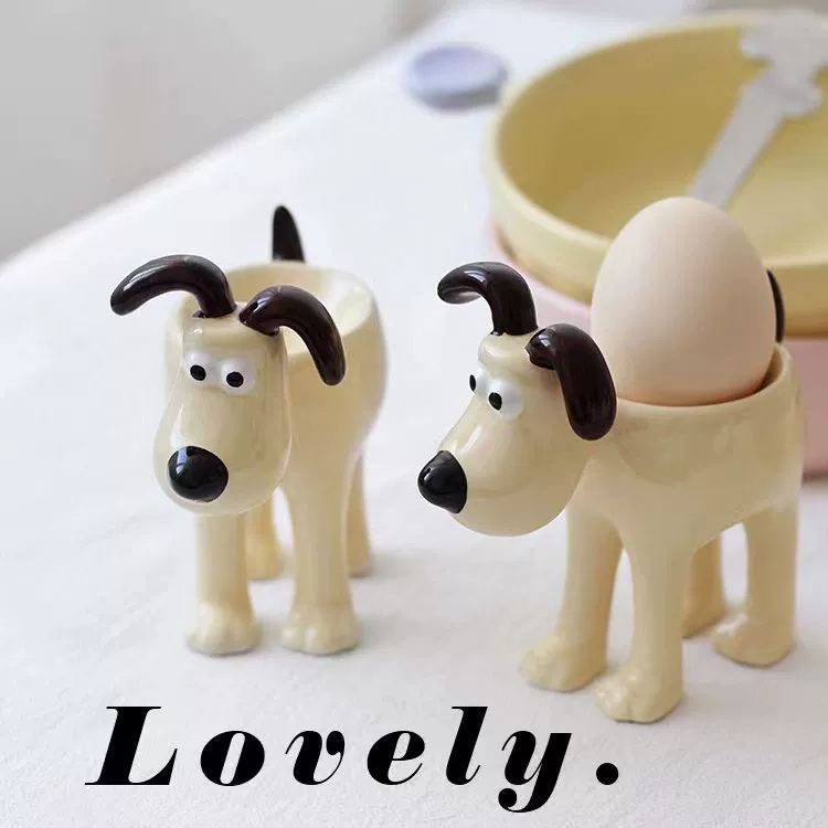 Милая собака завтрак укрытие для яиц Красота Макияж кольцо для укрытия яиц всякая всячина украшения для хранения забавные украшения для дома