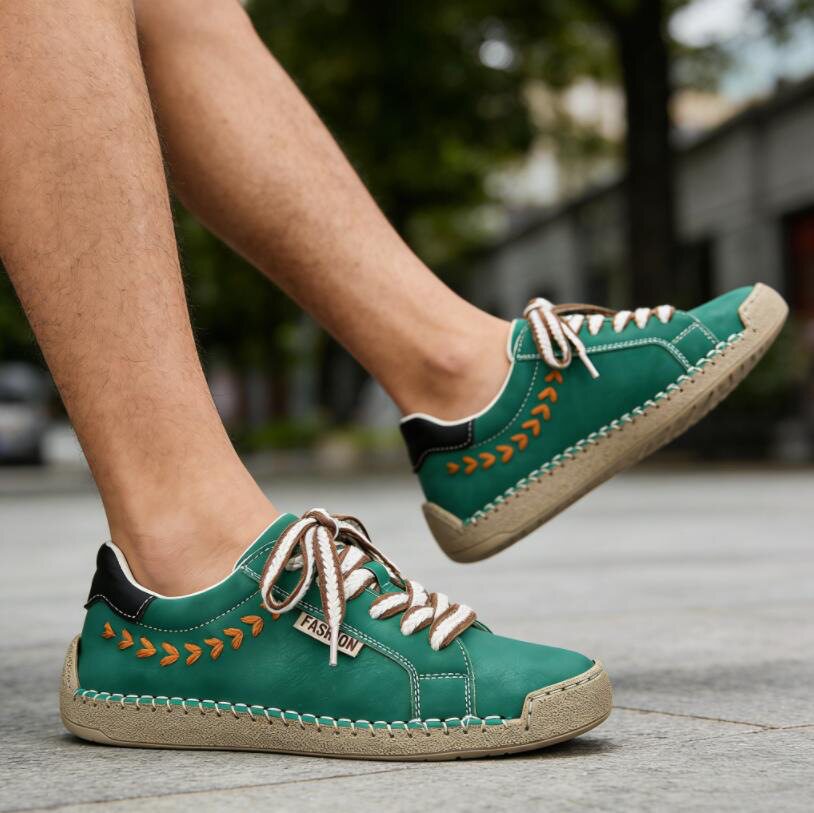 Giày vải canvas unisex cổ thấp đế bằng mũi tròn, phong cách retro thoáng khí chống trượt — 9013 màu vàng, 9013 màu xanh dương, 9013 màu xanh lá cây, 9013 màu đen chi tiết 8