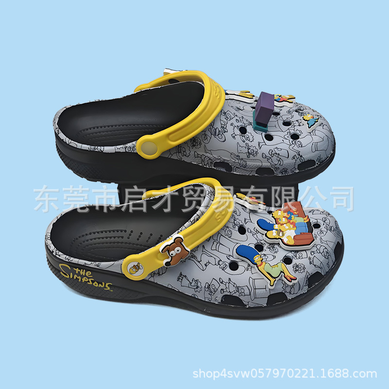 Cross nuevo Melody / Pokémon / Winnie the Pooh con zapatos de flores para niños antideslizantes zapatos de agujeros sandalias para niñas