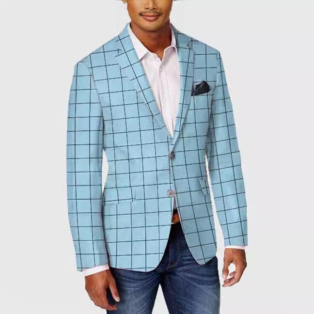 Men's casual slim-fit suit, single-breasted with two buttons, no slit, men's top, factory wholesale, Amazon, other Men's casual slim-fit suit, single-breasted with two buttons, no slit, men's top, factory wholesale, Amazon, other
