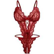 C 48176 Plus size lace hollow bodysuit ������˿�ο�������