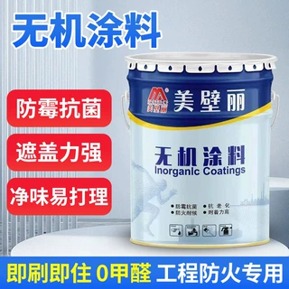 内墙无机矿物涂料A级耐火阻燃防潮防霉净味学校地下室内外墙面漆
